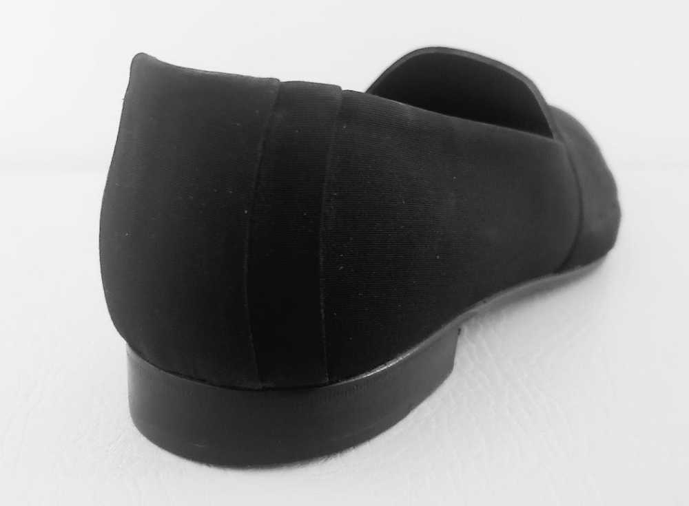 Vintage R Martegani shoes 11 black satin evening … - image 5