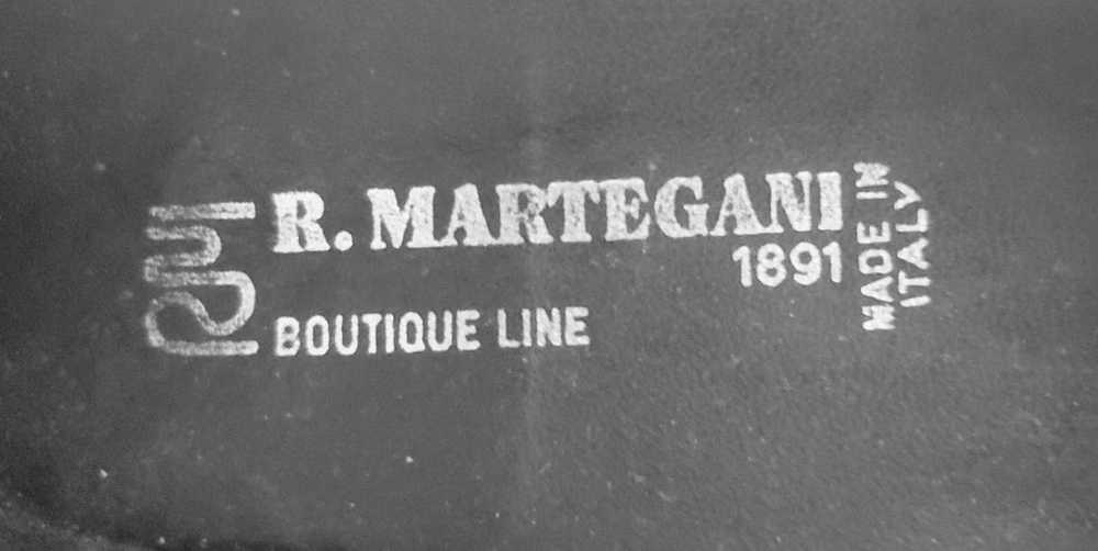 Vintage R Martegani shoes 11 black satin evening … - image 6