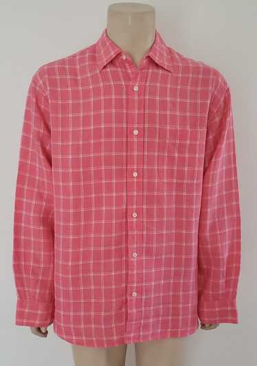 Henry Cottons Henry Cottons hot pink linen shirt L
