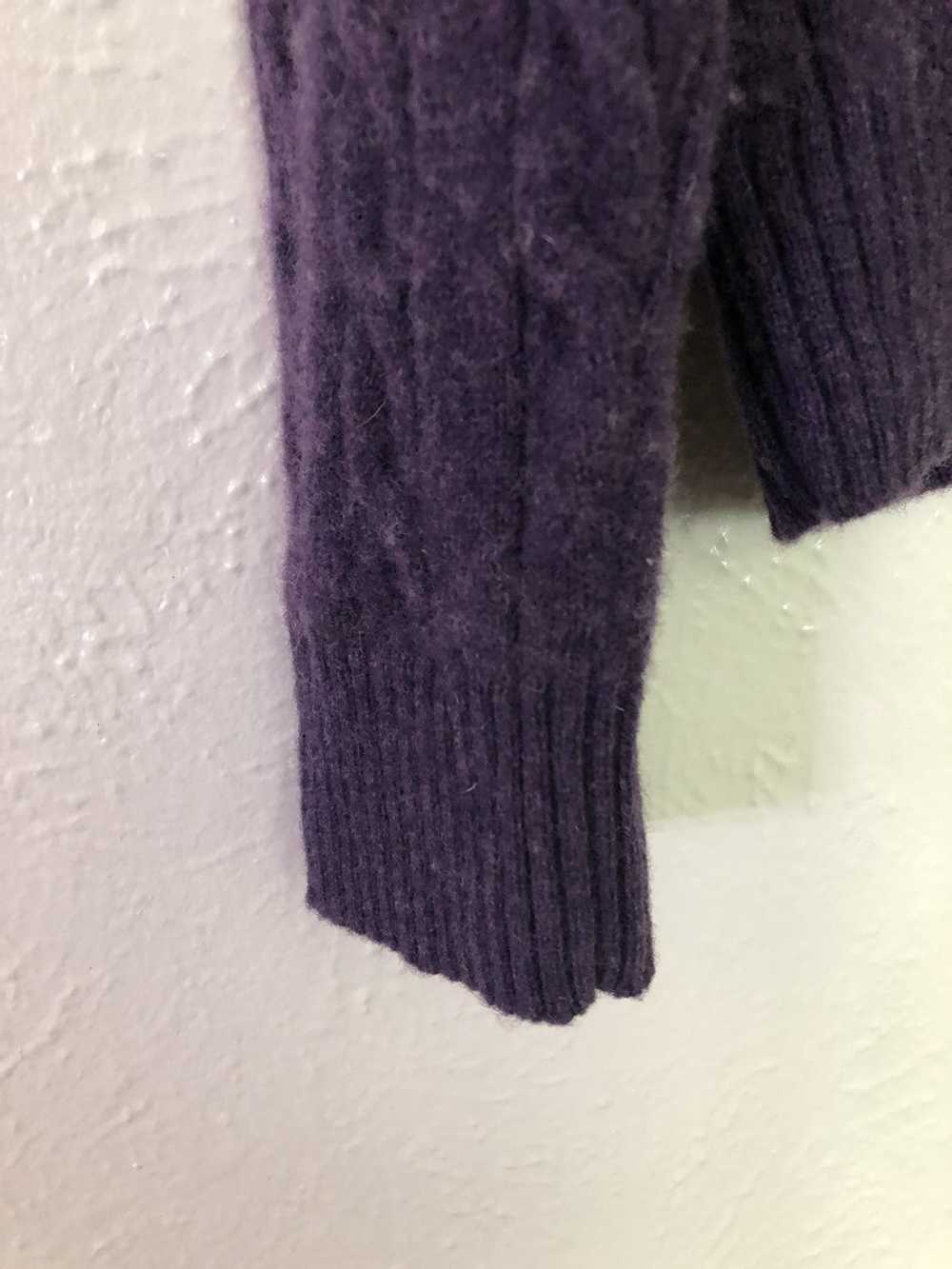 Vintage Vintage Purple Cable Knit Sweater - image 3