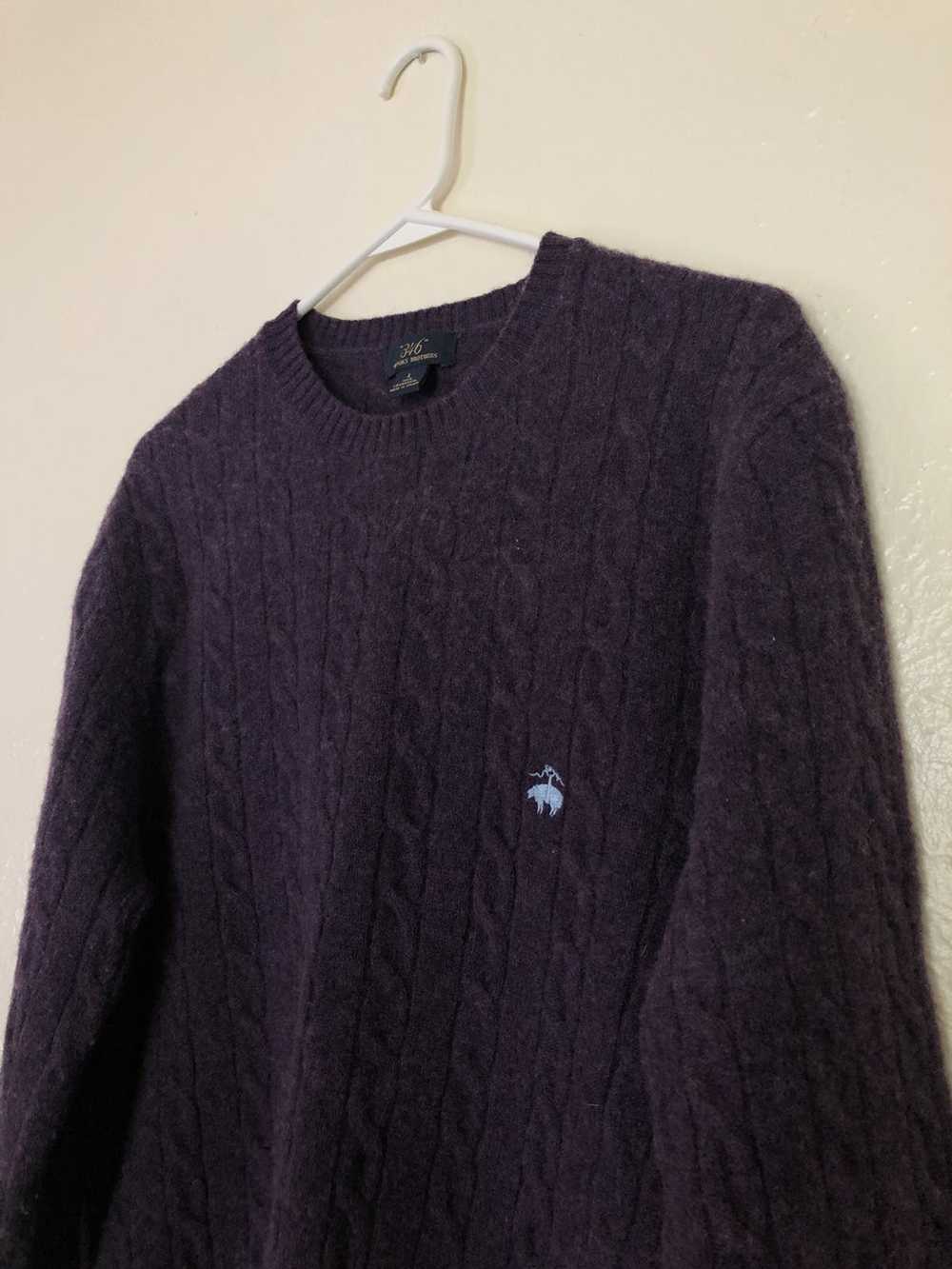 Vintage Vintage Purple Cable Knit Sweater - image 4