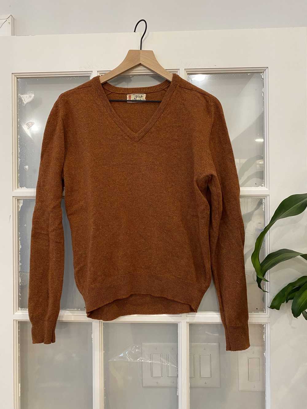 Vintage Vintage 90S Orange Wool Sweater - image 1