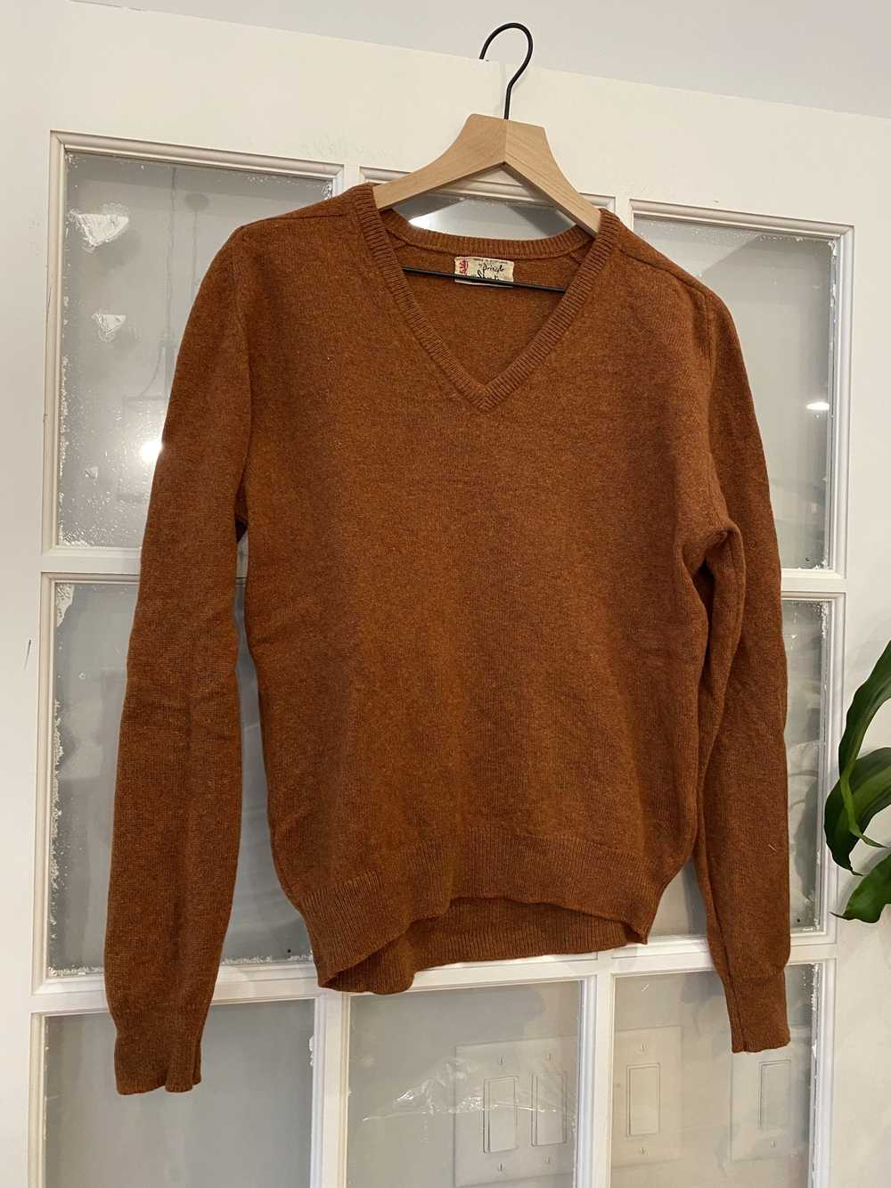 Vintage Vintage 90S Orange Wool Sweater - image 2