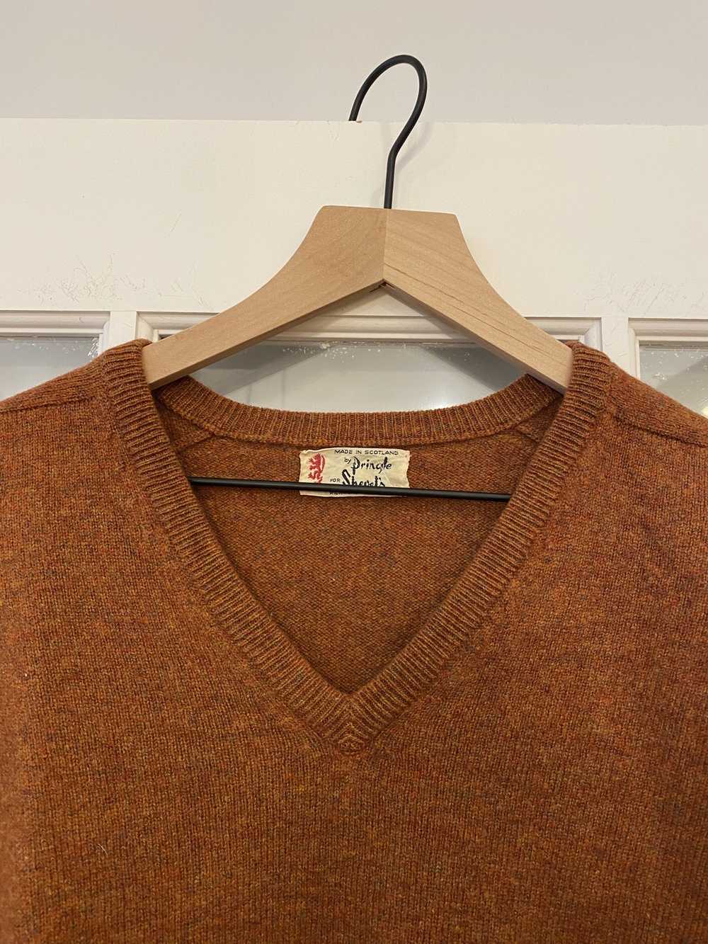 Vintage Vintage 90S Orange Wool Sweater - image 3