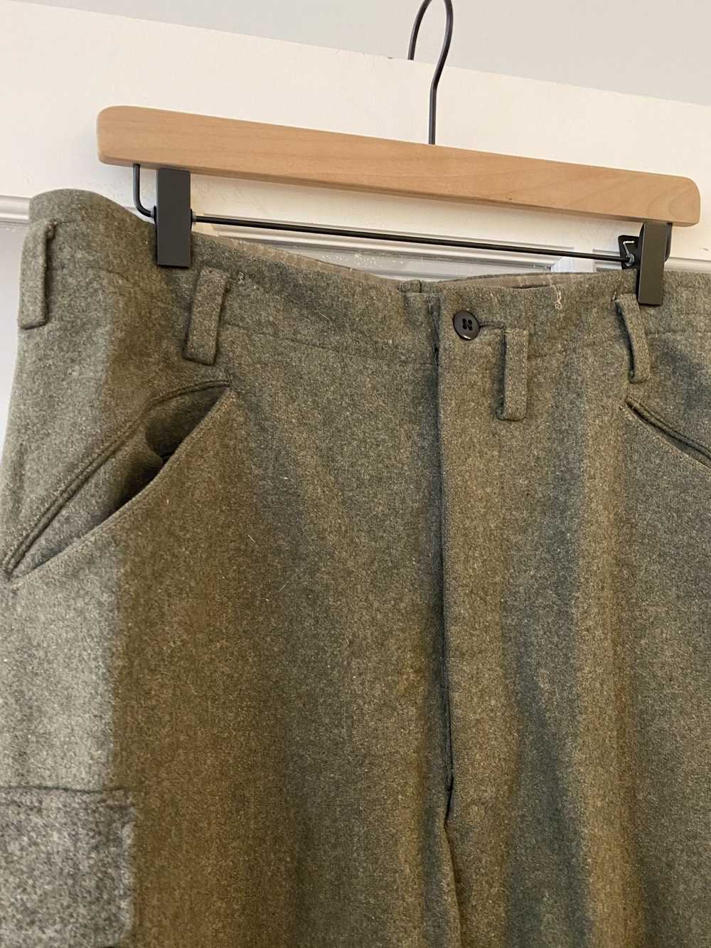 Military × Vintage Vintage 50S Wool Military Pants - image 4