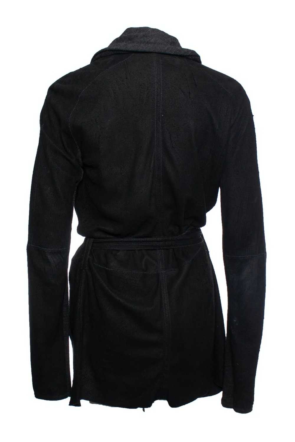 Isaac Sellam Experience leather wrap cardigan - image 2