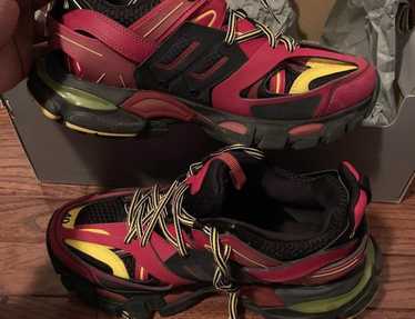 Balenciaga, Shoes, Nib Balenciaga Triple S Faded Red Track Leather  Sneaker Eu45 Us2