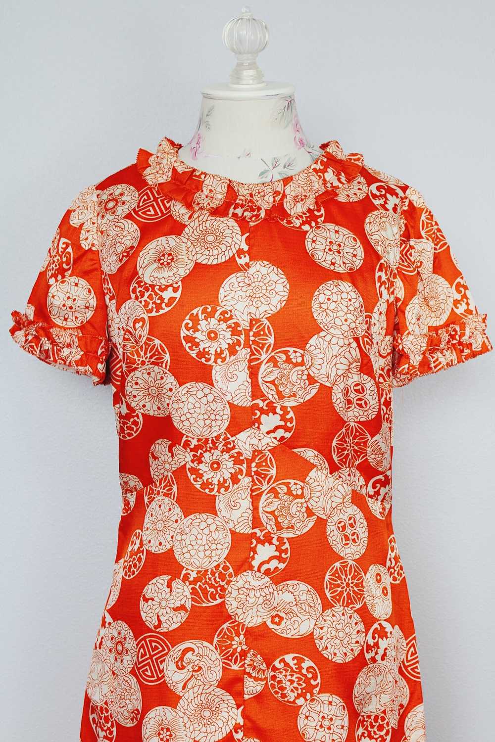 Short Sleeve Printed Maxi Dress - image 5