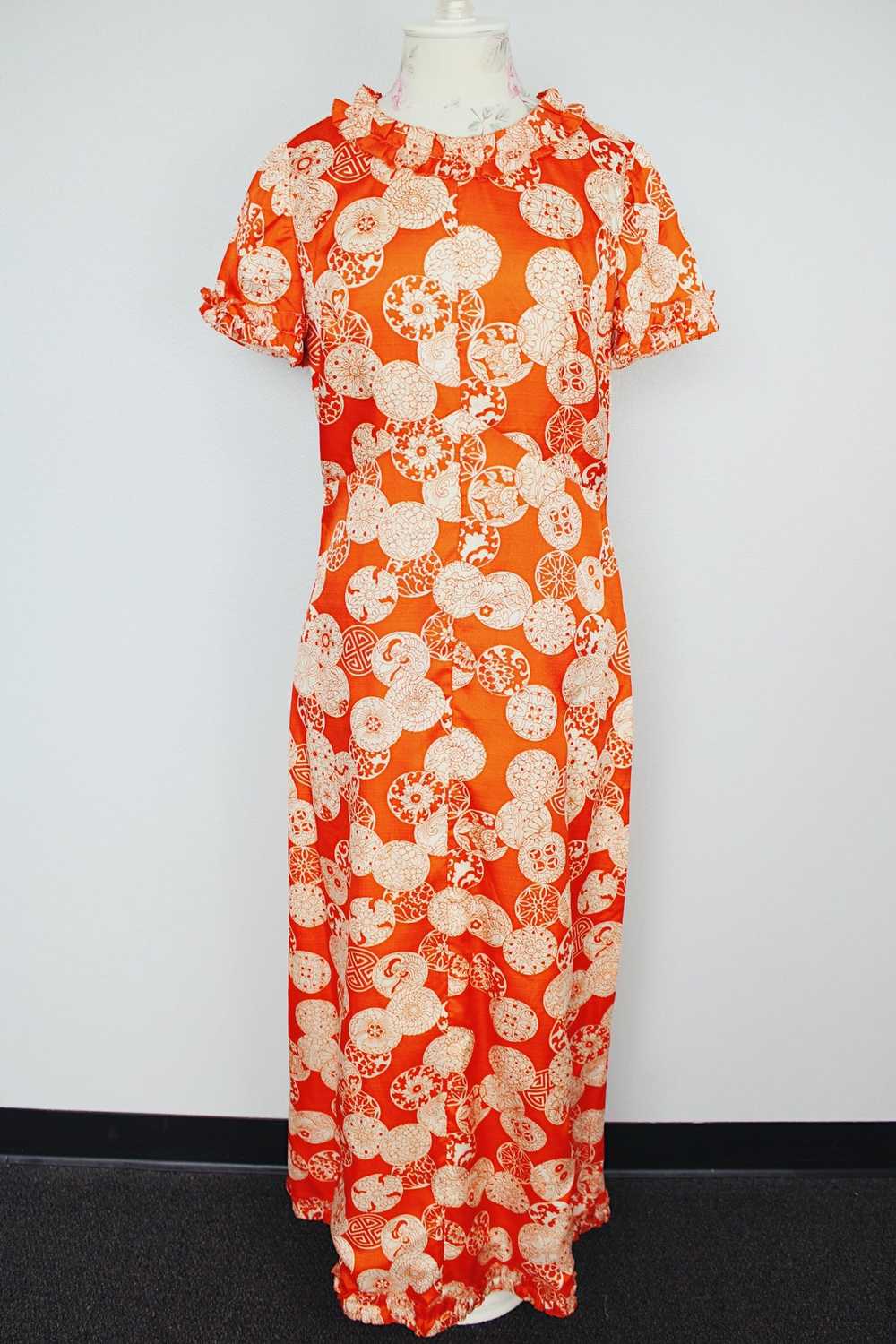 Short Sleeve Printed Maxi Dress - image 6