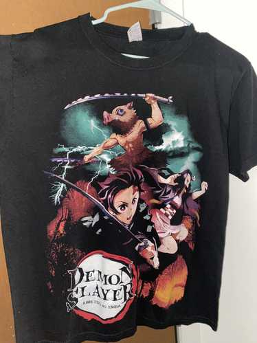 Anima × Vintage Demon slayer anime double sided Ts