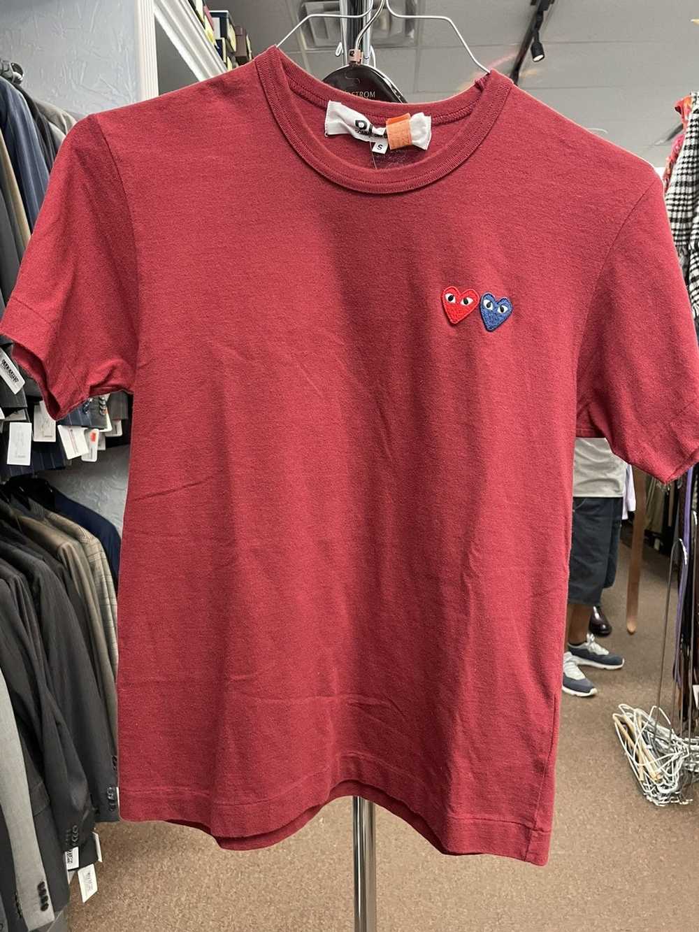 Comme des Garcons Red Cdg heart tee - image 2