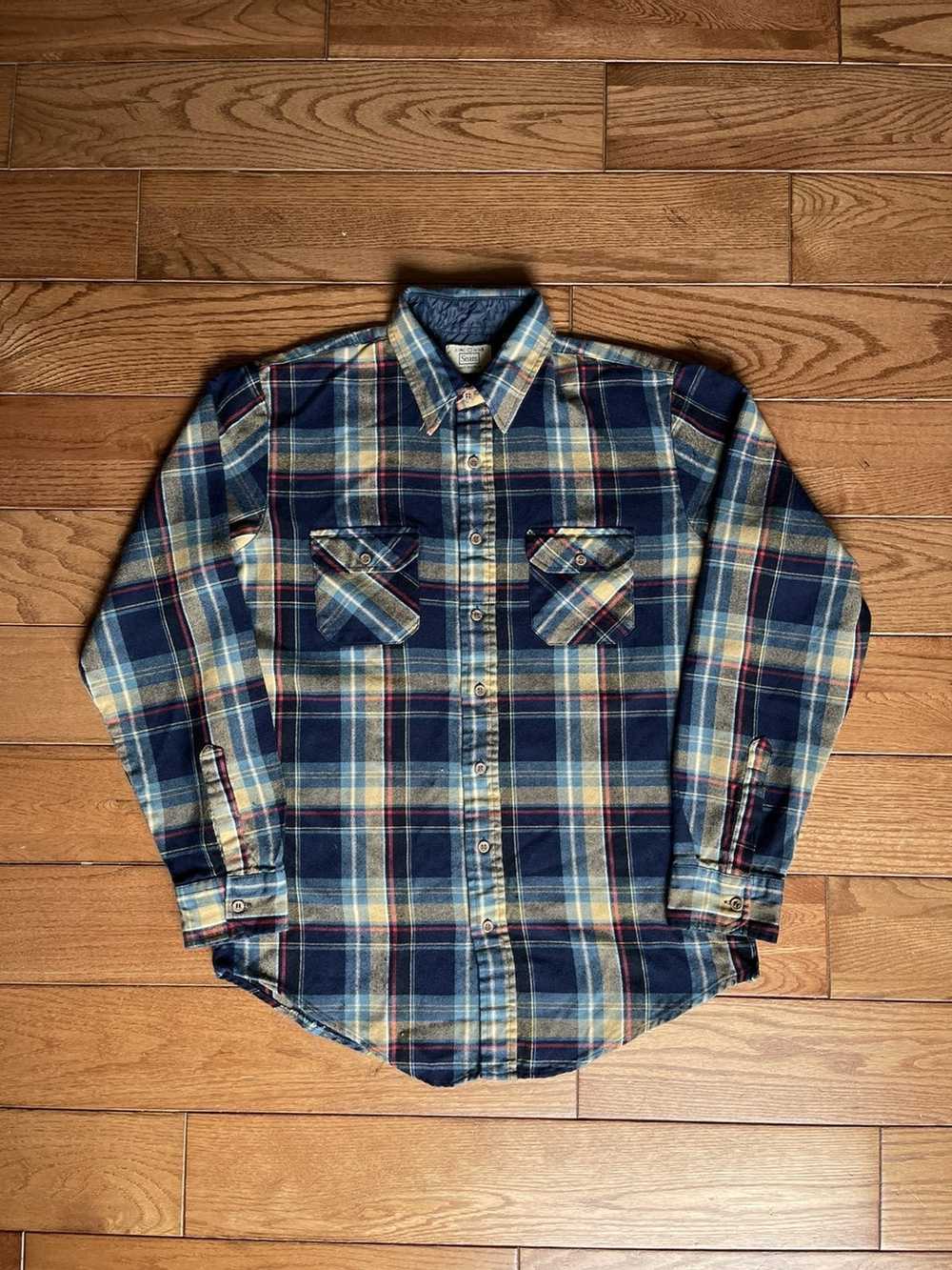 Sears × Vintage Vintage Sears Flannel Button Up S… - image 1