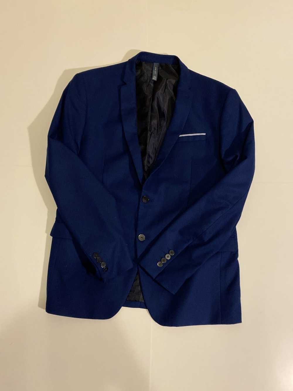 Zara Zara cobalt navy suit jacket blazer size 44 - image 1