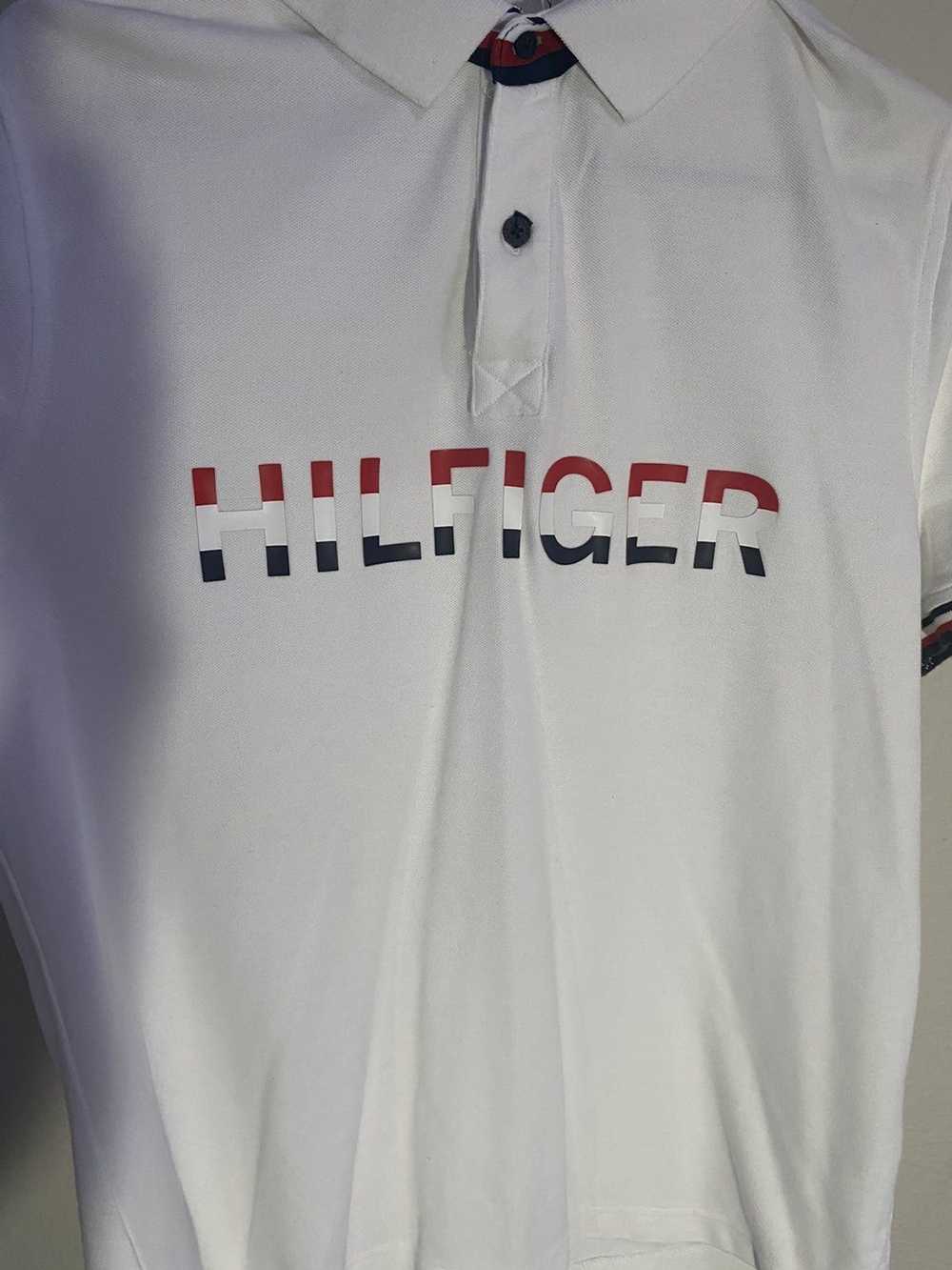 Tommy Hilfiger White red/blue tommy polo shirt - image 3