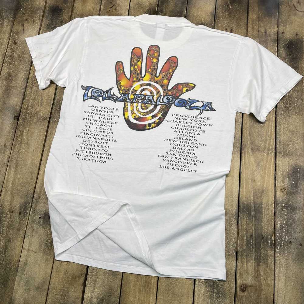 L * 1995 Lollapalooza tour misprint t shirt * vin… - image 2