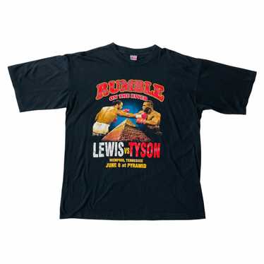 2002 LEWIS VS TYSON ‘RUMBLE ON THE RIVER’ TEE - image 1