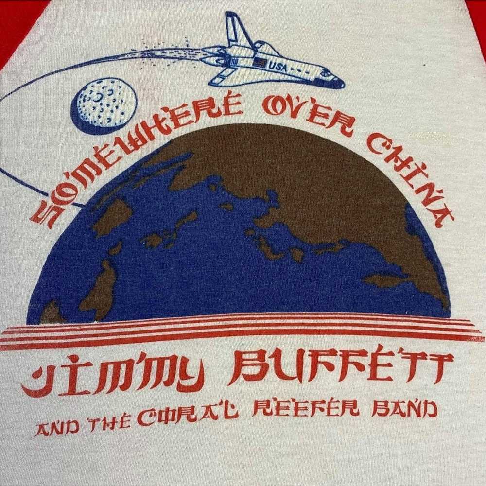 Anvil Vtg SS 82 Jimmy Buffett Somewhere over chin… - image 4