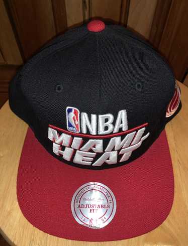 Mitchell & Ness NBA Men's Miami Heat Choco Camo HWC Snapback Adjustable Hat Black