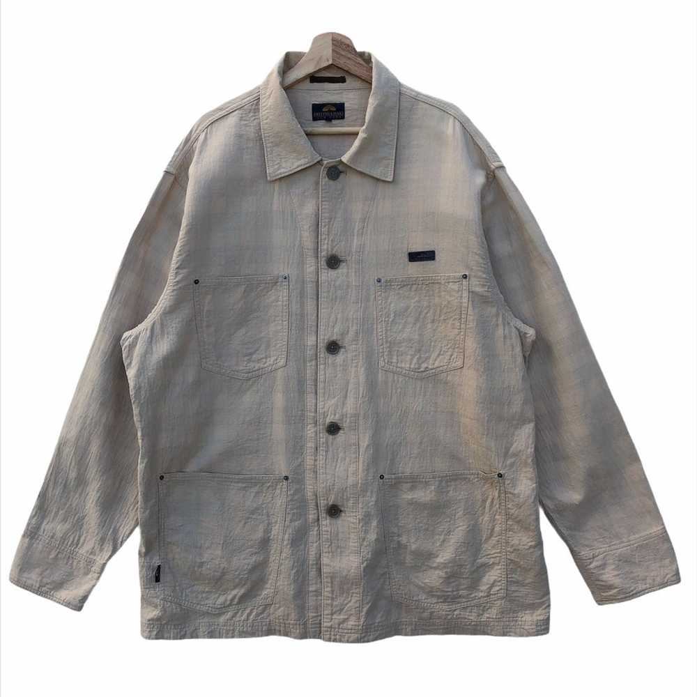 Japanese Brand British Khaki Shirt Button Up - image 2