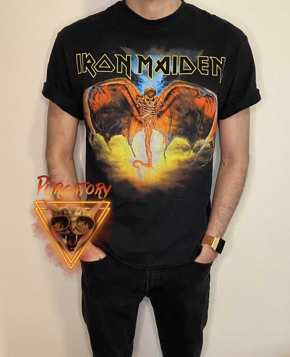 Band Tees × Iron Maiden × Vintage Fear of the Dar… - image 1