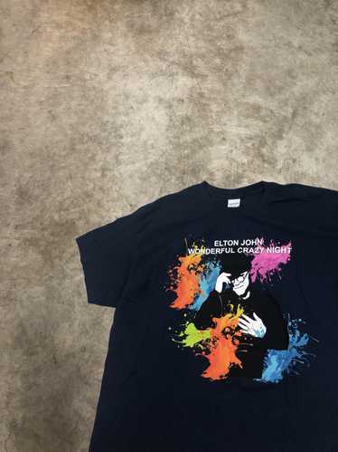 Band Tees Elton John T-shirt 2017 Tour Wonderful C