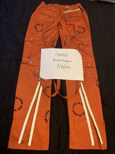 Vlone pants cheap orange