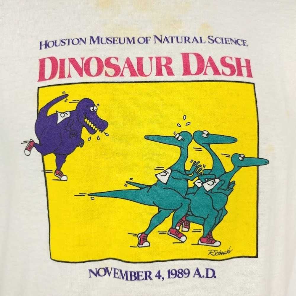 Vintage Dinosaur Dash T Shirt Vintage 80s 1989 Ho… - image 2
