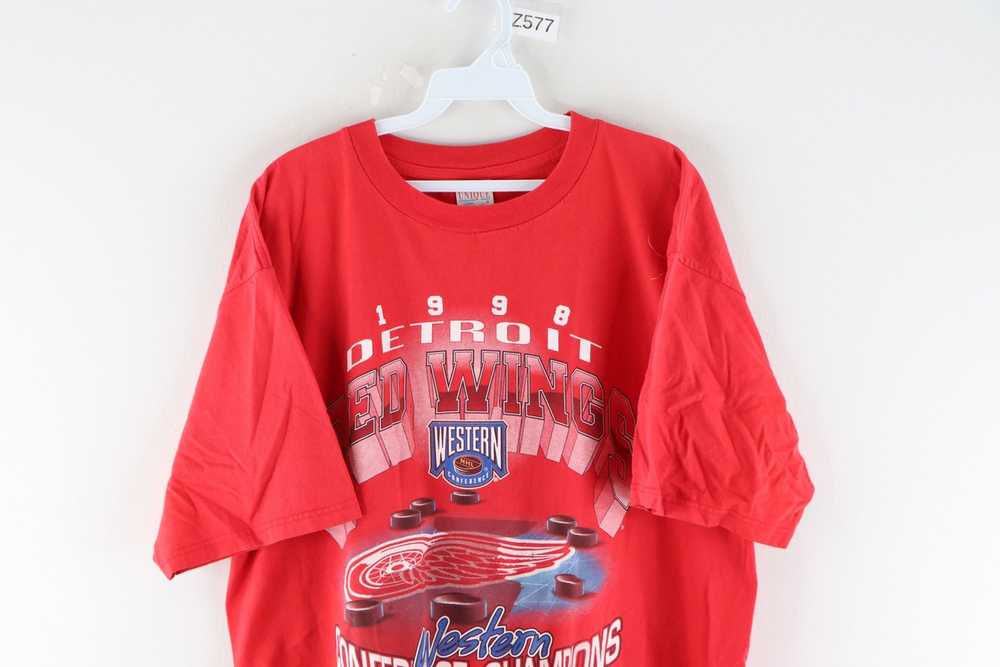 Vintage Vintage 90s Detroit Red Wings 1998 Confer… - image 2