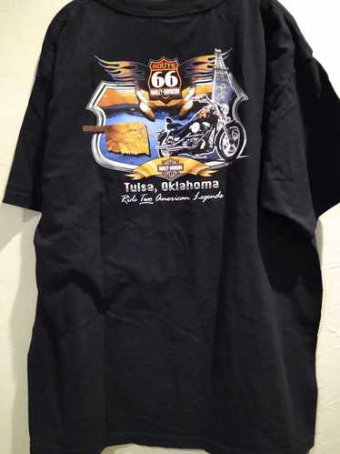 Harley Davidson "Route 66" 100% Cotton T-Shirt