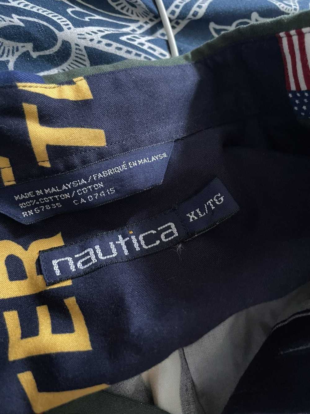 Nautica × Vintage Nautica blue water short sleeve… - image 3