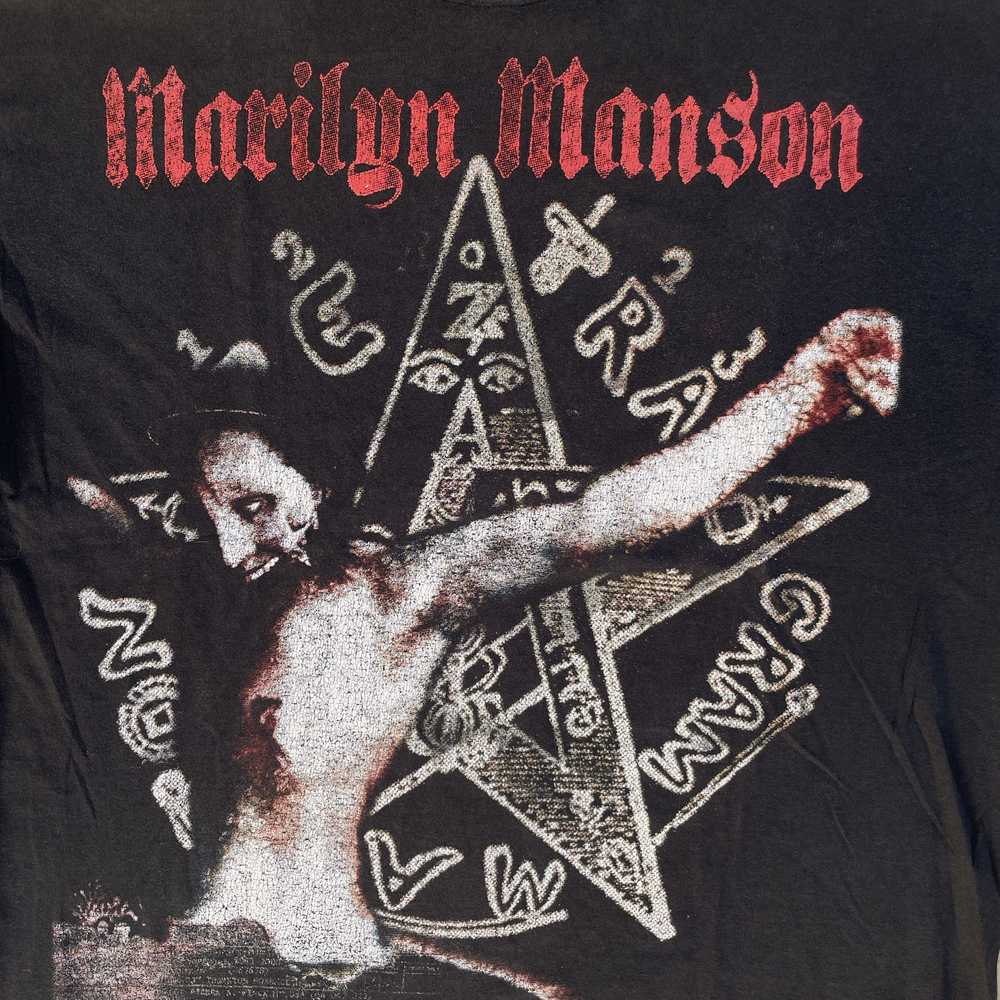 Vintage rare Marilyn Manson Bootleg T-shirt - image 3