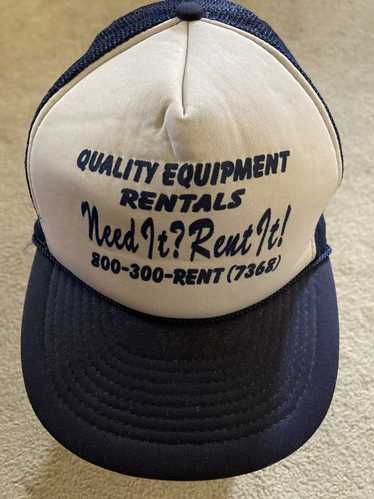 Trucker Hat × Vintage Quality Equipment Rentals T… - image 1