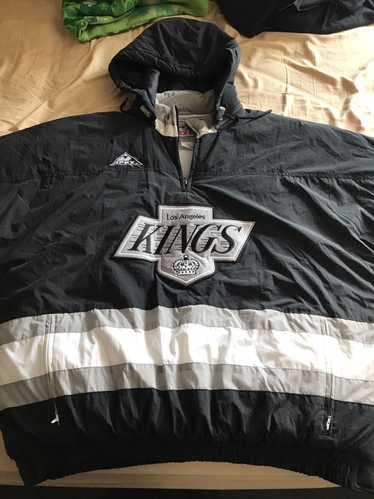 VINTAGE RARE STARTER CENTER ICE LOS ANGELES KINGS 1/2 ZIP PULLOVER JACKET  SIZE S