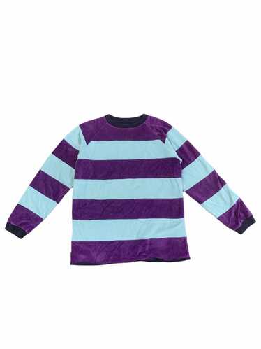 Designer × Vintage 🔥Velour Striped Sweater Vapor… - image 1