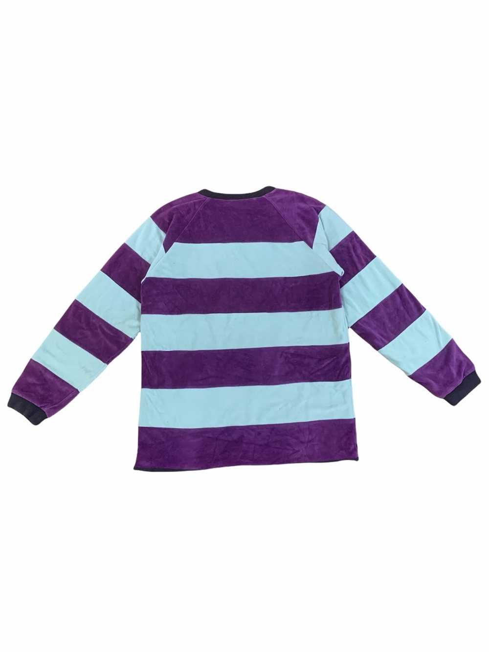 Designer × Vintage 🔥Velour Striped Sweater Vapor… - image 2