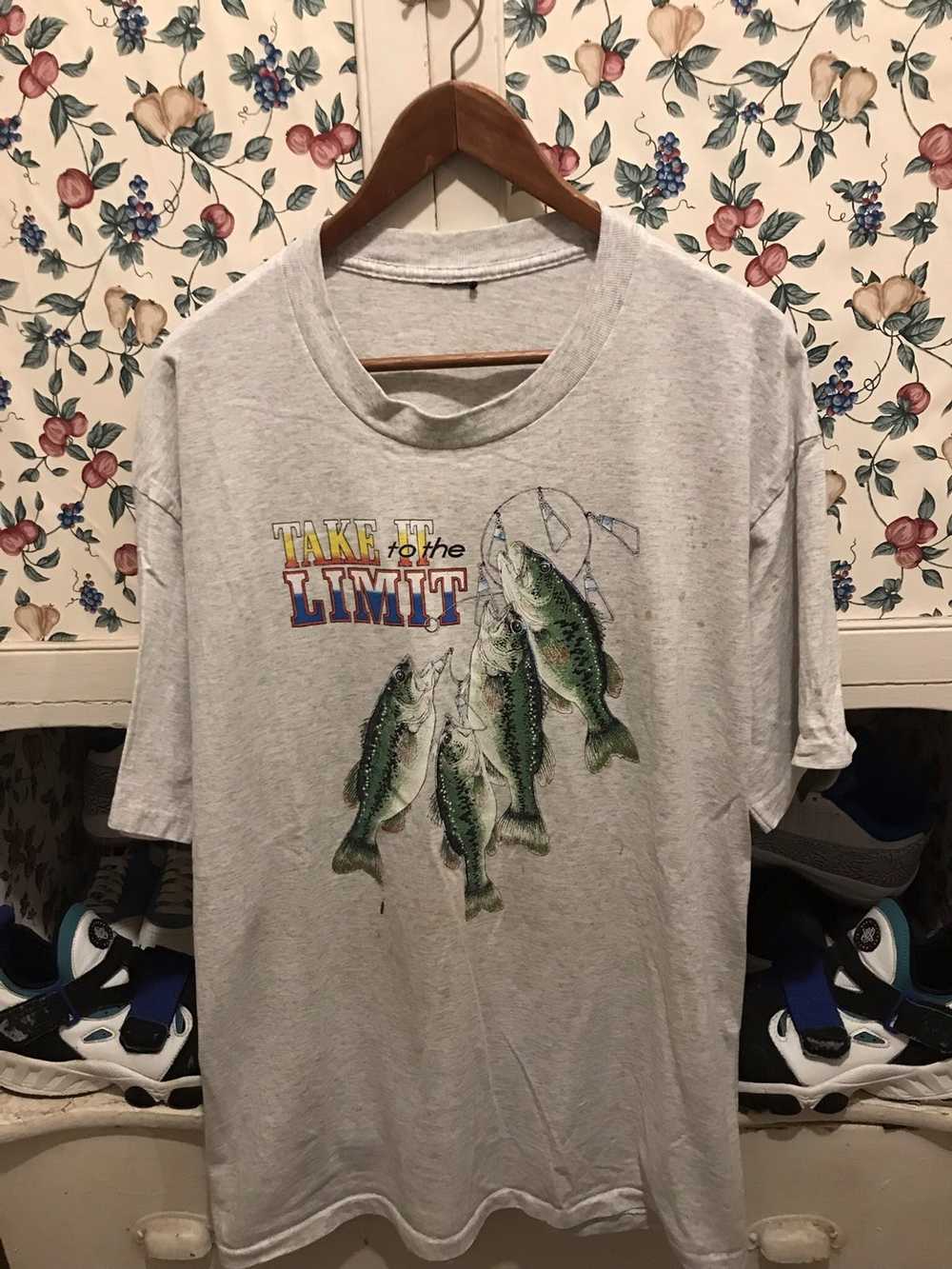 Vintage Vintage 90s Fishing Bass T-shirt - image 1