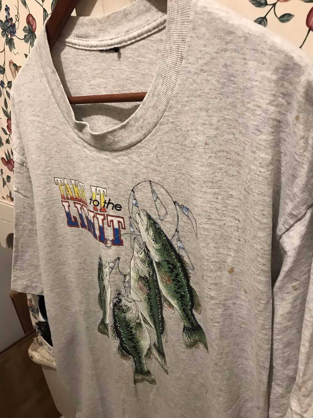 Vintage Vintage 90s Fishing Bass T-shirt - image 2