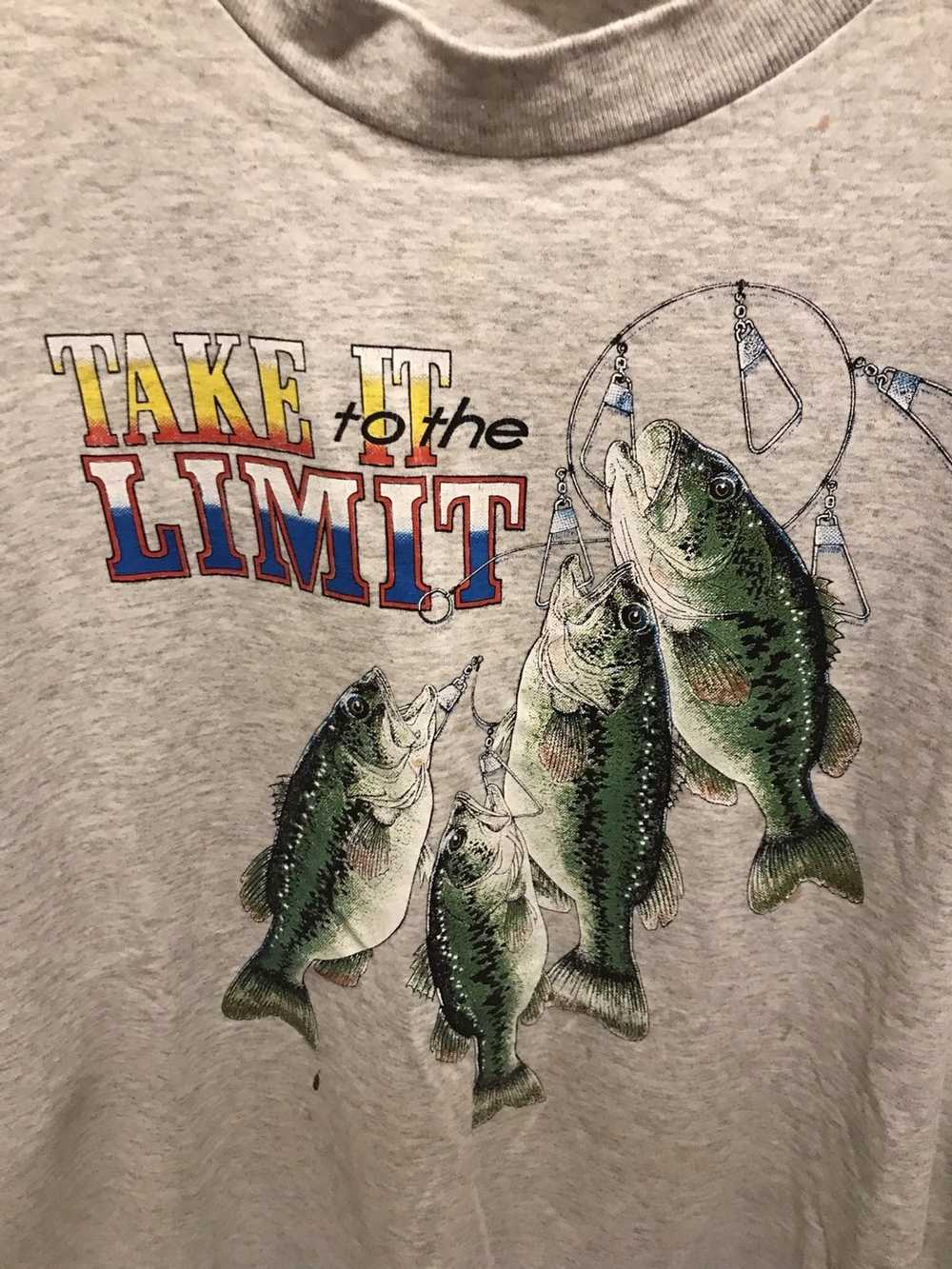 Vintage Vintage 90s Fishing Bass T-shirt - image 4