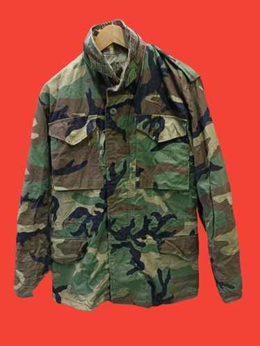 Vintage Alpha Industries Embrodiered Camo Camouflage Field Utility Jacket  Large