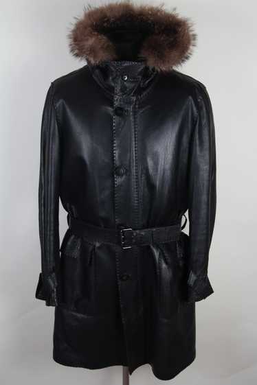 Fendi Fendi Leather Trench Coat With Fur Lining Ho