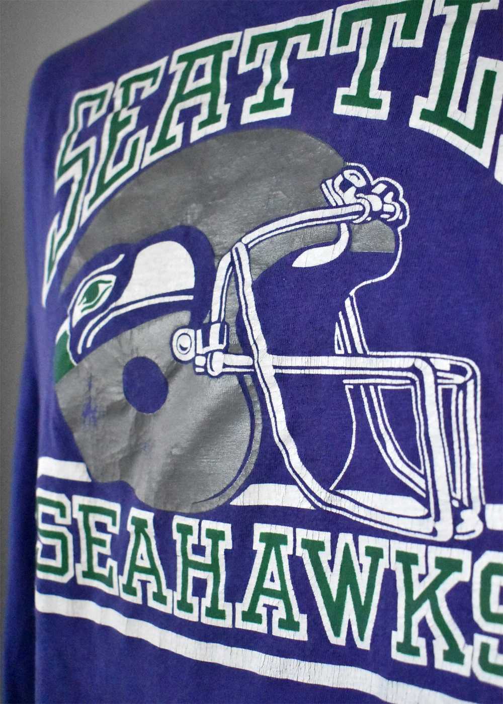1980's Seattle Seahawks Long Sleeve T-Shirt - image 2