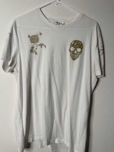 bra-print T-shirt, Alexander McQueen