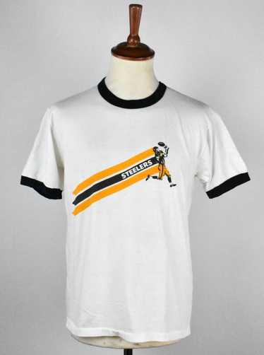 1970's Pittsburg Steelers Ringer T-shirt, Made in… - image 1