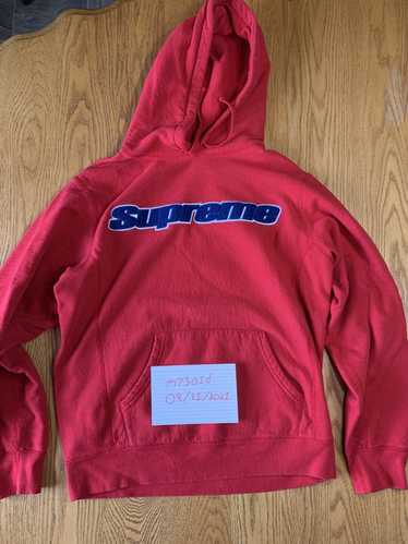 Supreme Supreme felt hood logo zip up 2015 - Gem