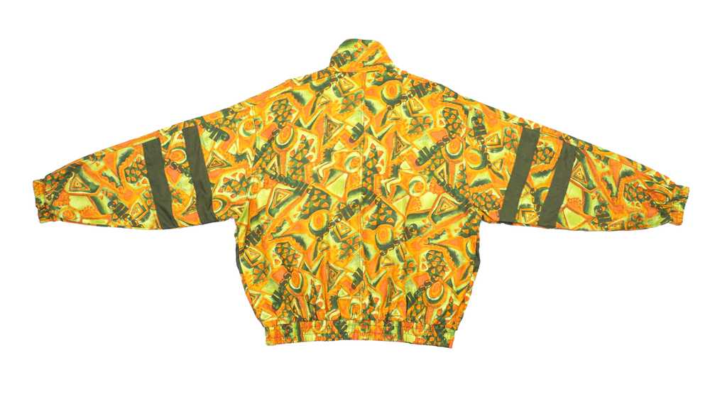 Ellesse - Green & Orange Patterned Logo Windbreak… - image 2