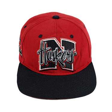 NCAA - Nebraska Huskers Fitted Hat 1990s 7 1/8 - image 1