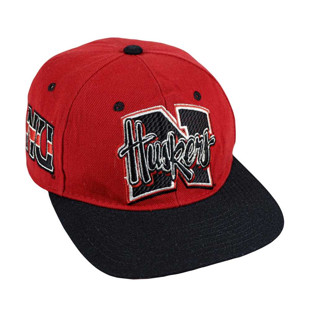 NCAA - Nebraska Huskers Fitted Hat 1990s 7 1/8 - image 2