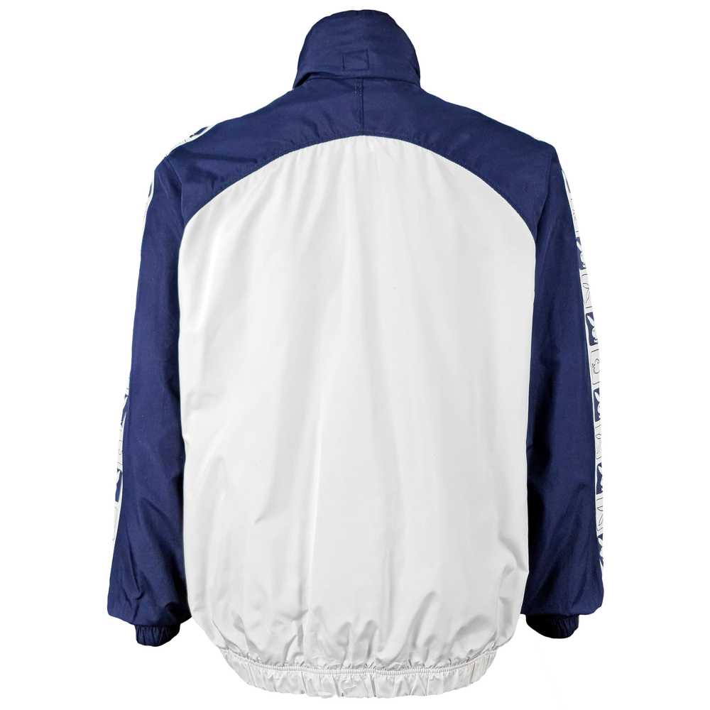 Playboy - White & Blue Tape Logo Jacket 1990s Lar… - image 2