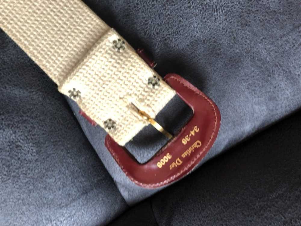 Dior × Vintage Vintage Christian Dior Cream belt,… - image 2
