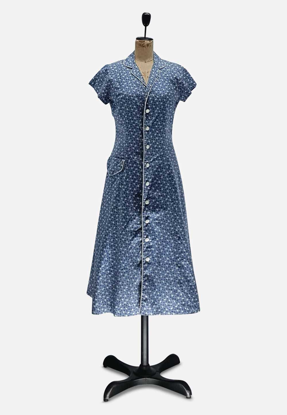 Blue Cotton Cutie Dress - image 1